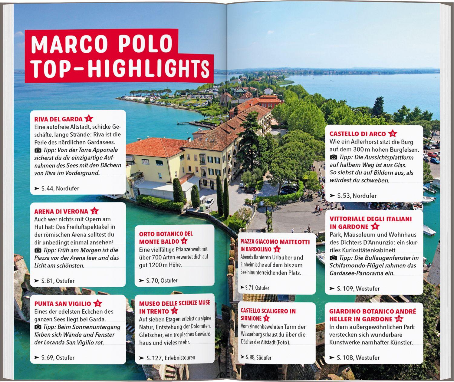 Beispielinhalt (Bild) MARCO POLO Reiseführer Gardasee