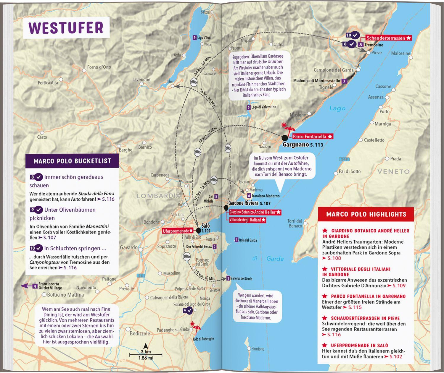 Beispielinhalt (Bild) MARCO POLO Reiseführer Gardasee