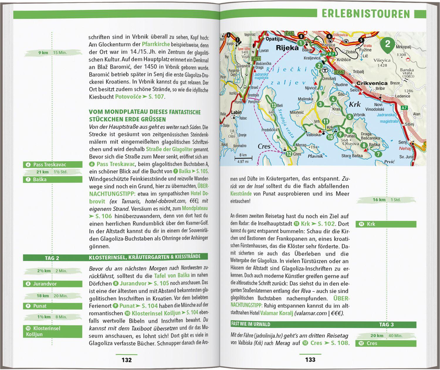 Beispielinhalt (Bild) MARCO POLO Reiseführer Kroatische Küste Istrien, Kvarner