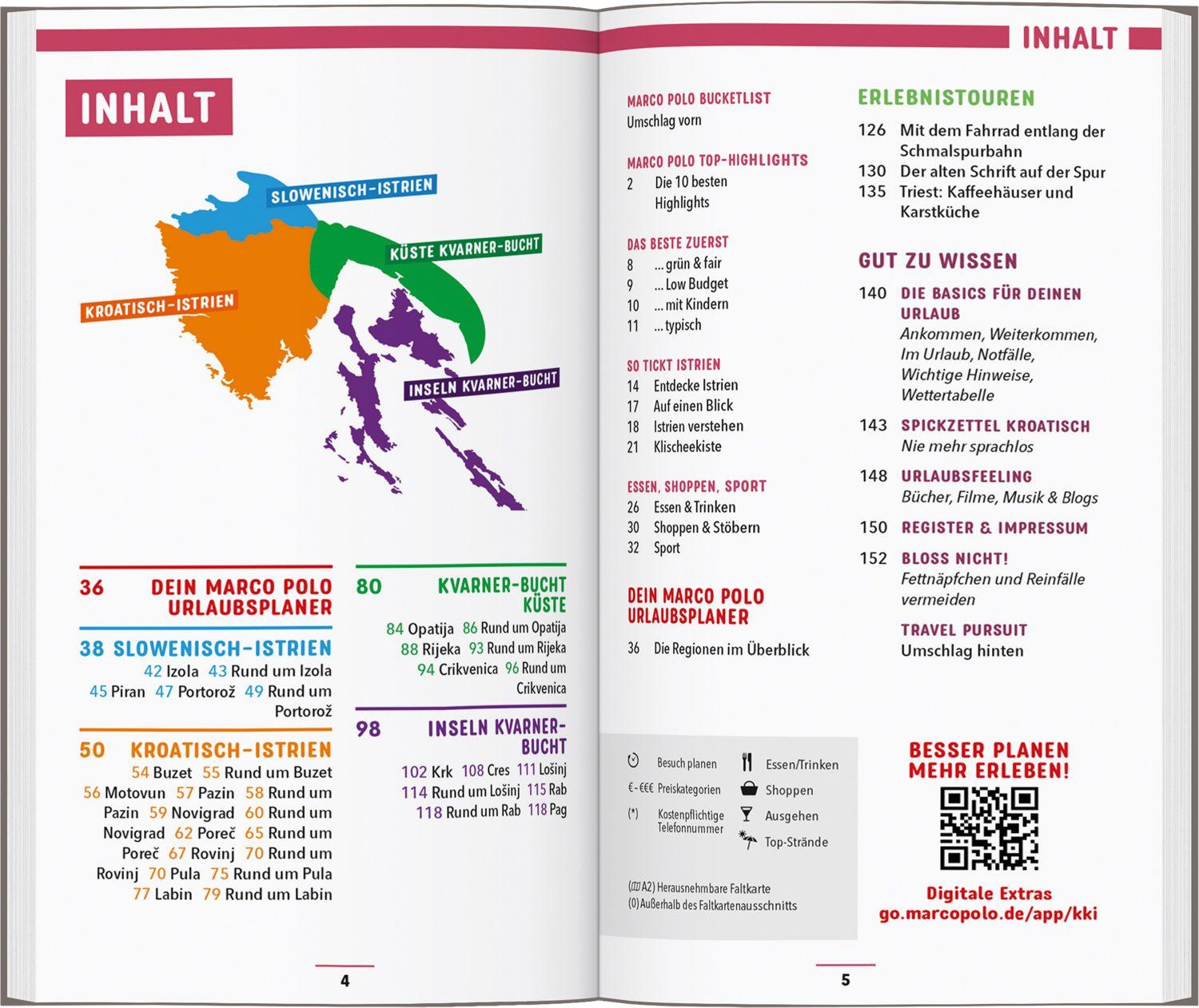 Beispielinhalt (Bild) MARCO POLO Reiseführer Kroatische Küste Istrien, Kvarner