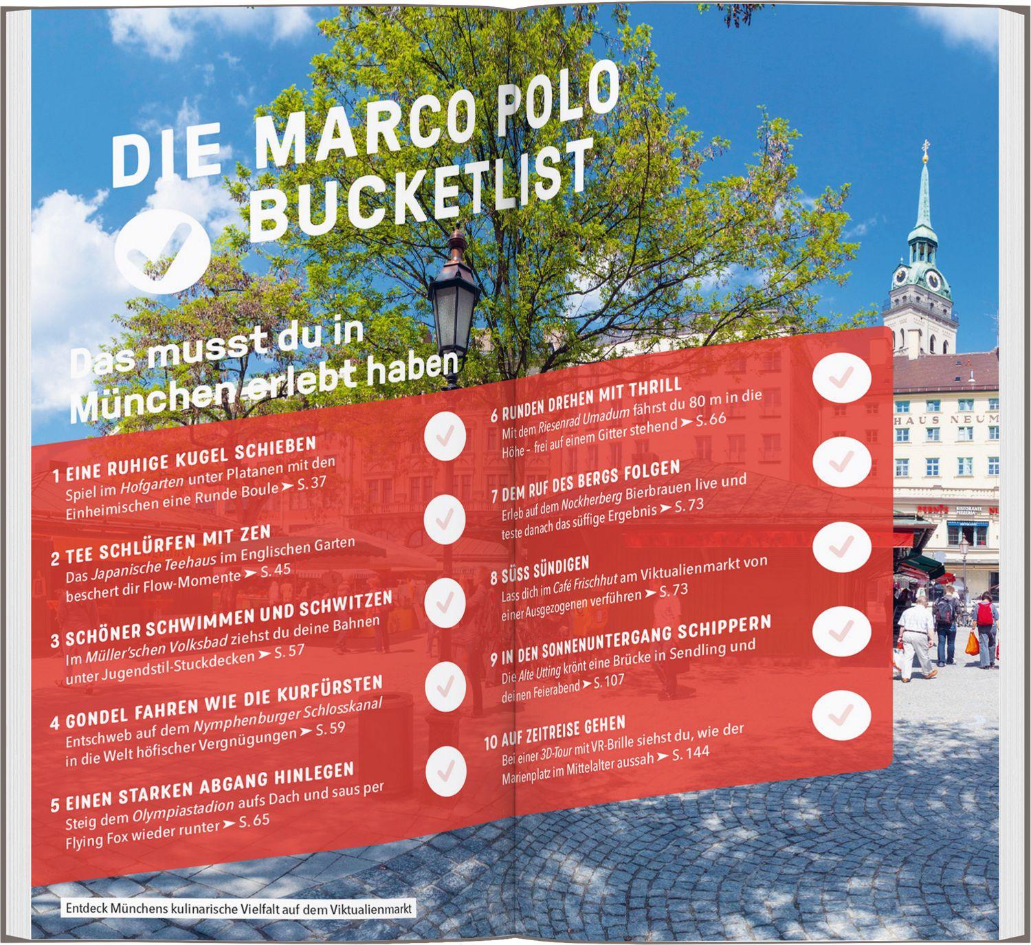 Beispielinhalt (Bild) MARCO POLO Reiseführer München