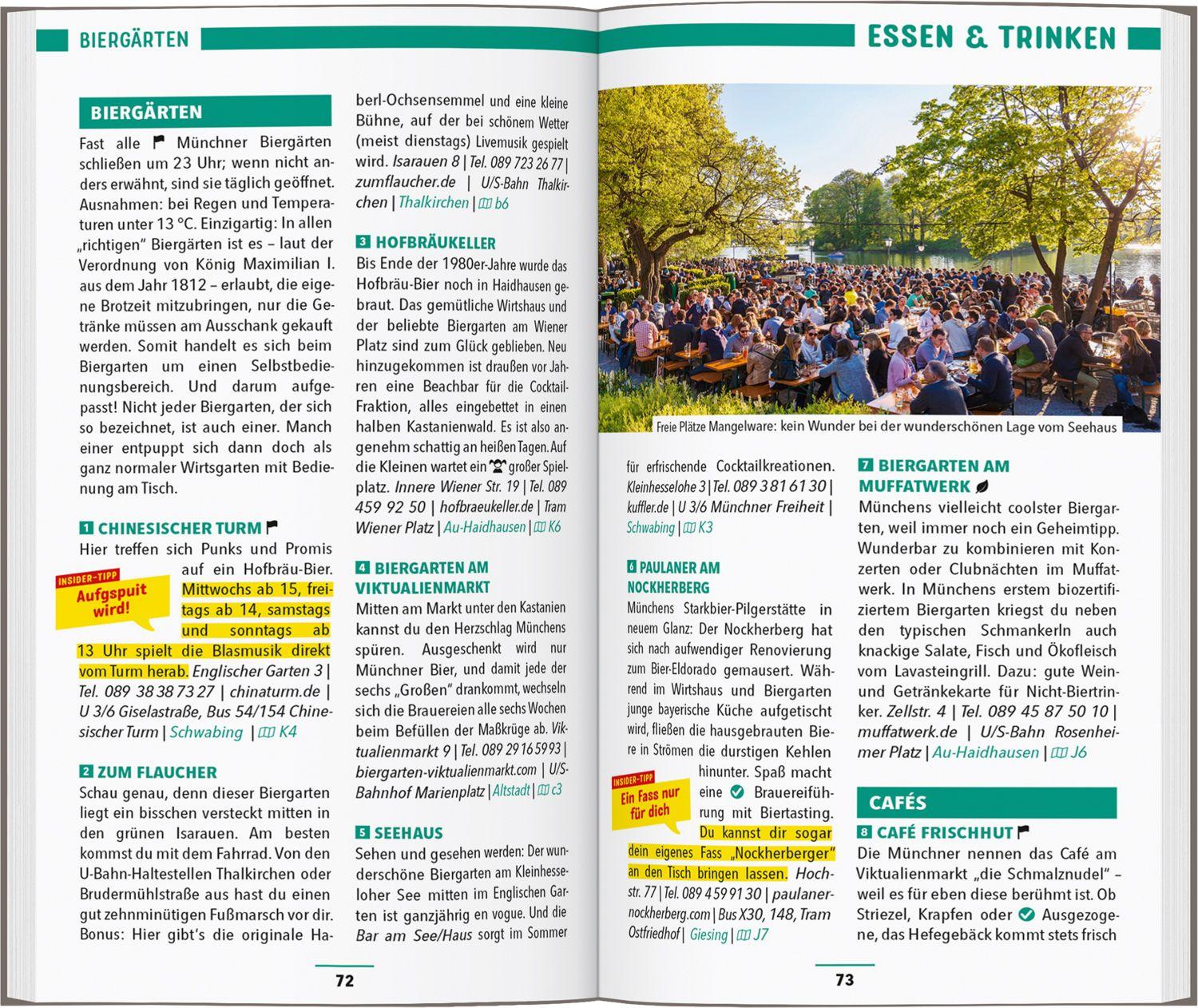 Beispielinhalt (Bild) MARCO POLO Reiseführer München