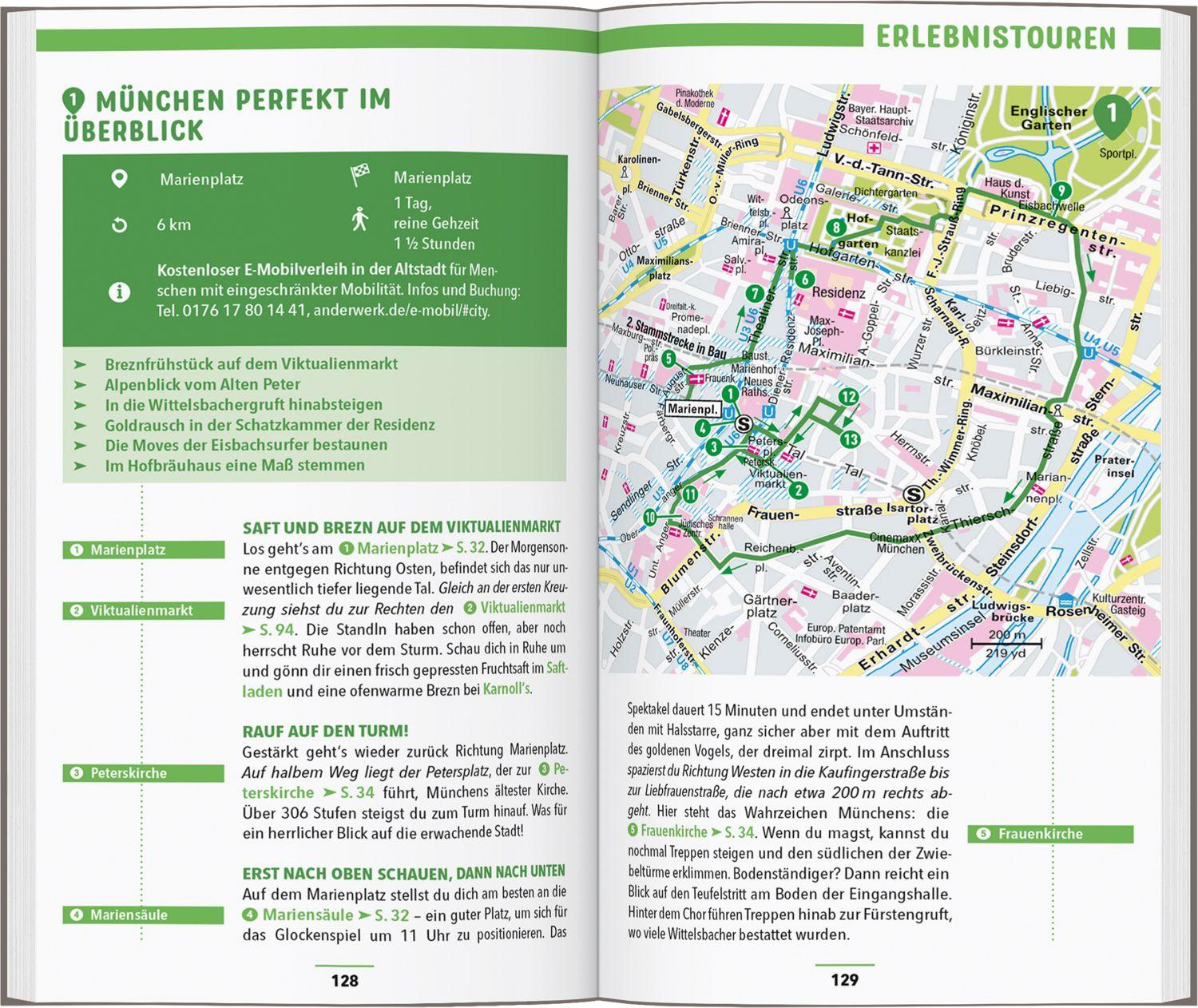 Beispielinhalt (Bild) MARCO POLO Reiseführer München