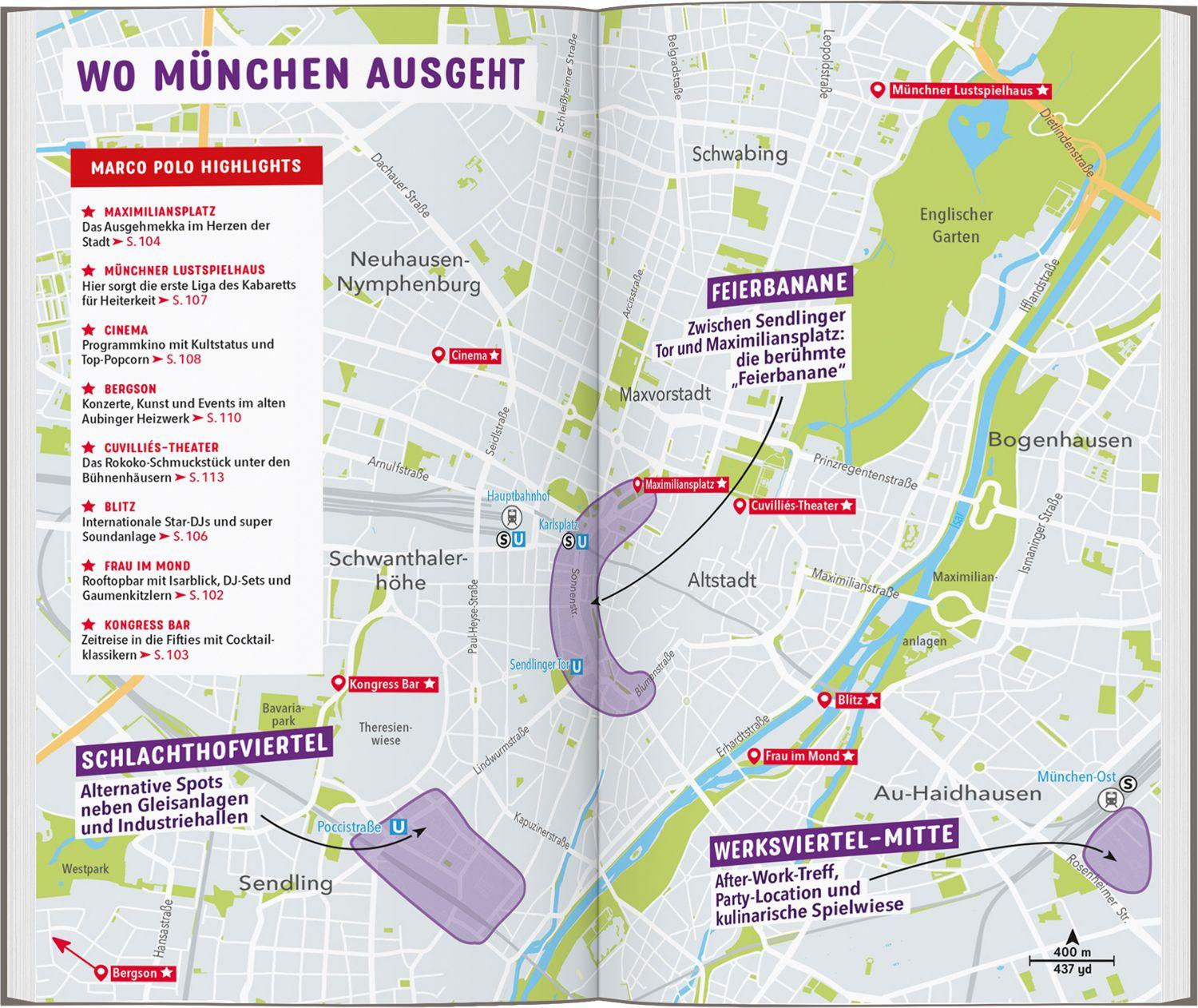 Beispielinhalt (Bild) MARCO POLO Reiseführer München