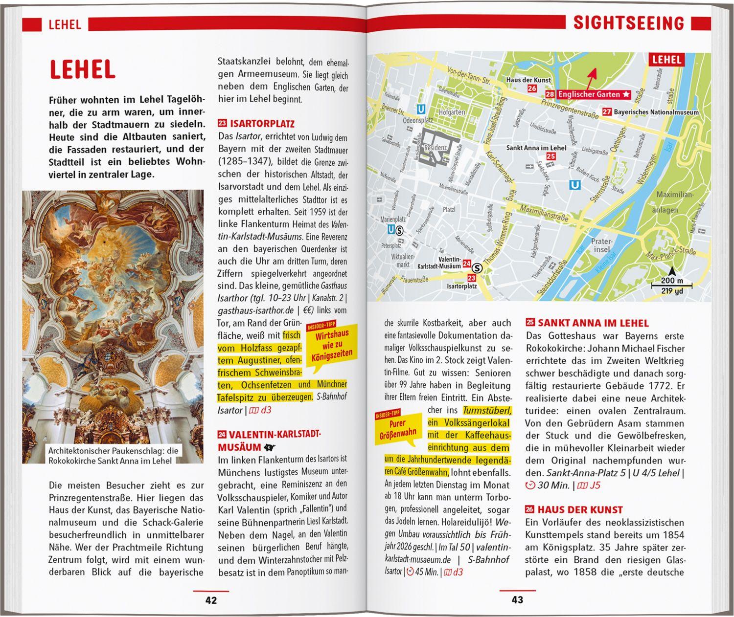 Beispielinhalt (Bild) MARCO POLO Reiseführer München