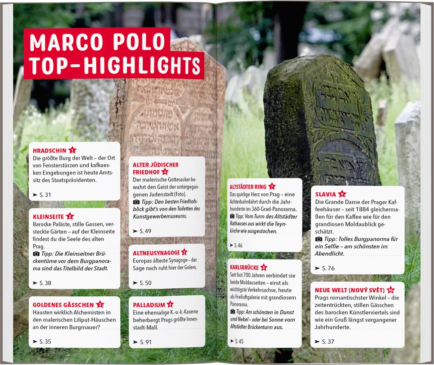 Beispielinhalt (Bild) MARCO POLO Reiseführer Prag