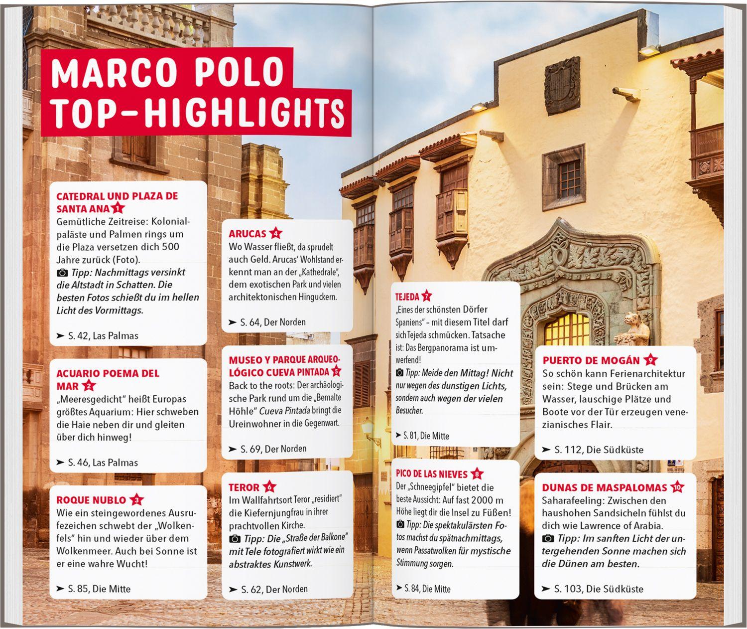 Beispielinhalt (Bild) MARCO POLO Reiseführer Gran Canaria
