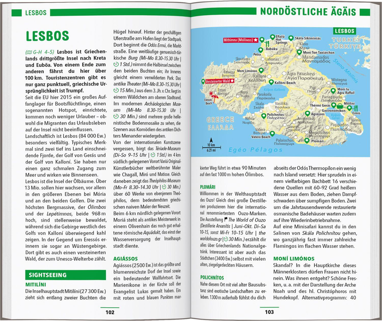 Beispielinhalt (Bild) MARCO POLO Reiseführer Griechische Inseln, Ägäis