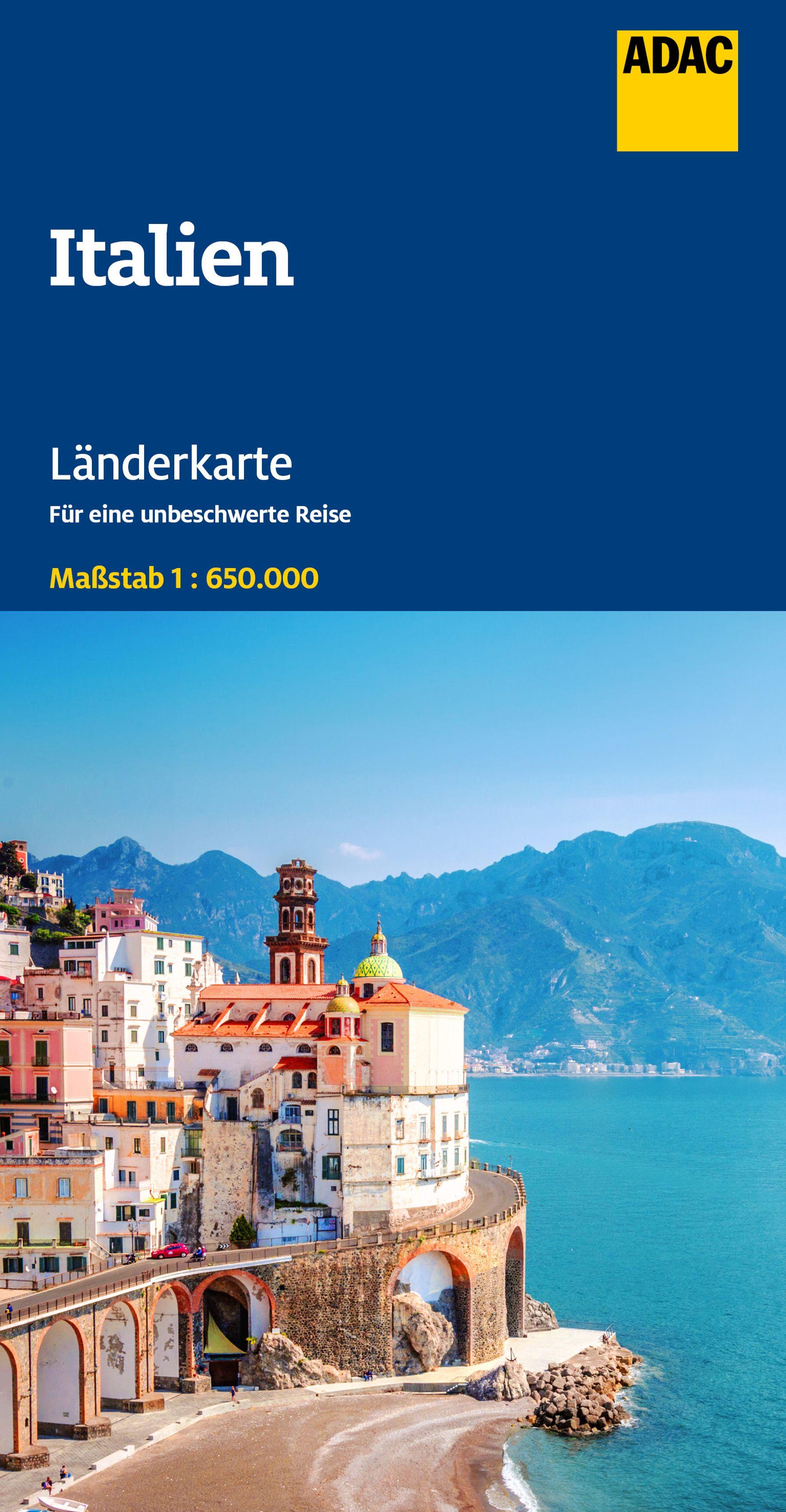 Vorderes Coverbild ADAC Länderkarte Italien 1:650.000