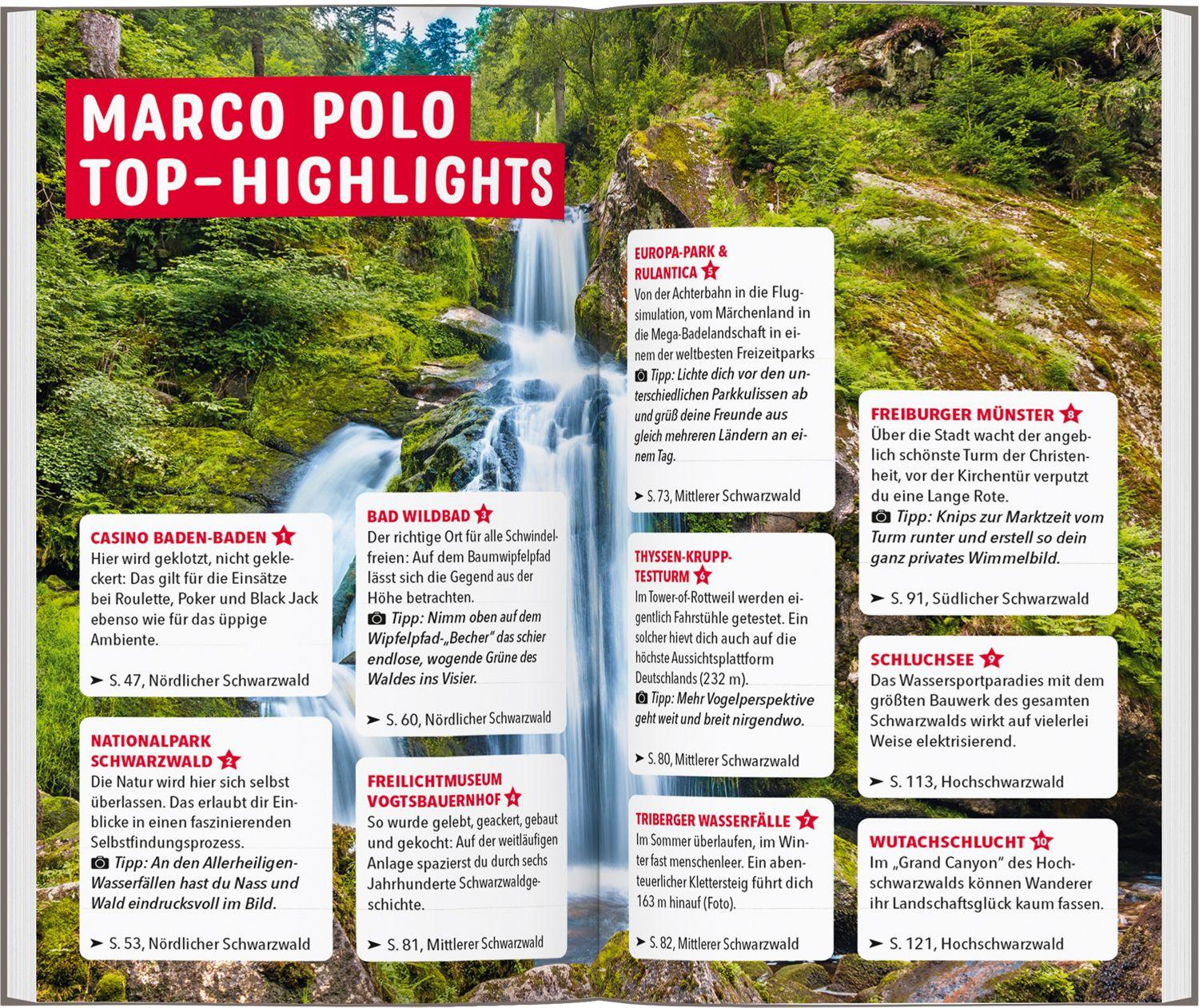 Beispielinhalt (Bild) MARCO POLO Reiseführer Schwarzwald