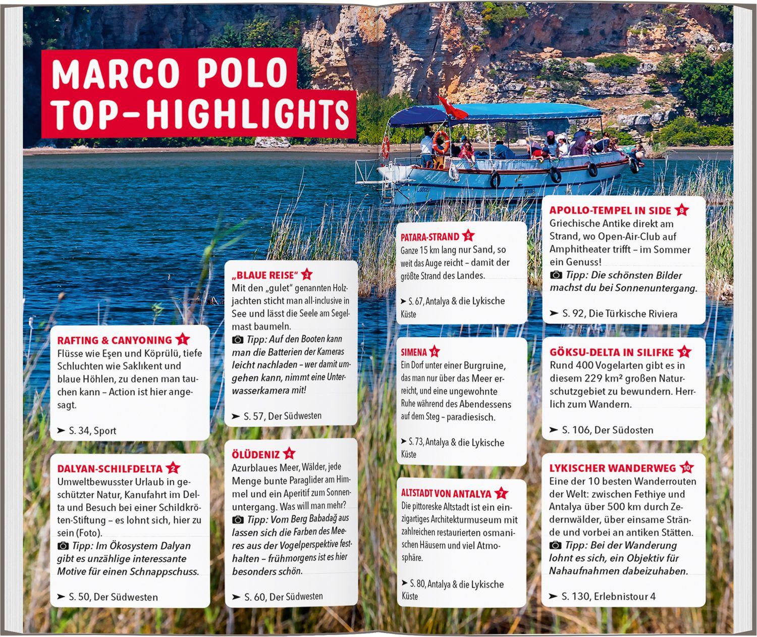 Beispielinhalt (Bild) MARCO POLO Reiseführer Türkische Südküste