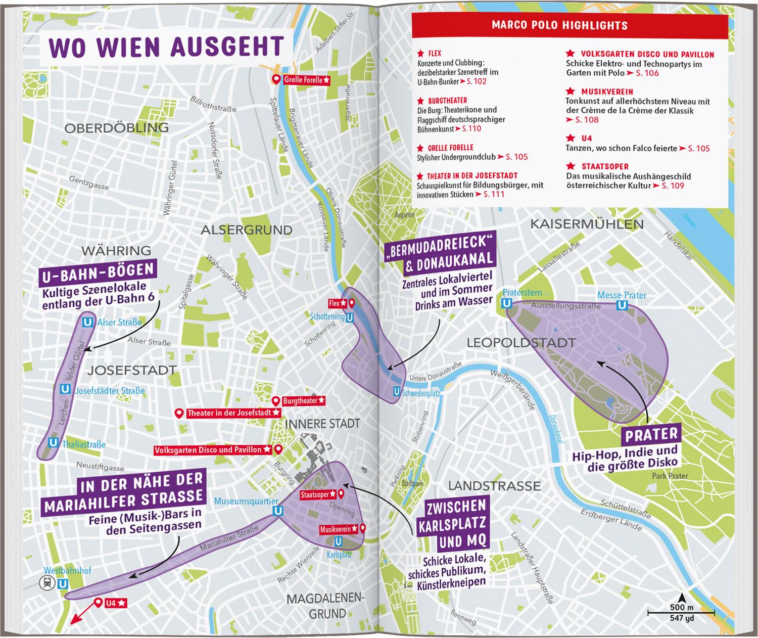 Beispielinhalt (Bild) MARCO POLO Reiseführer Wien