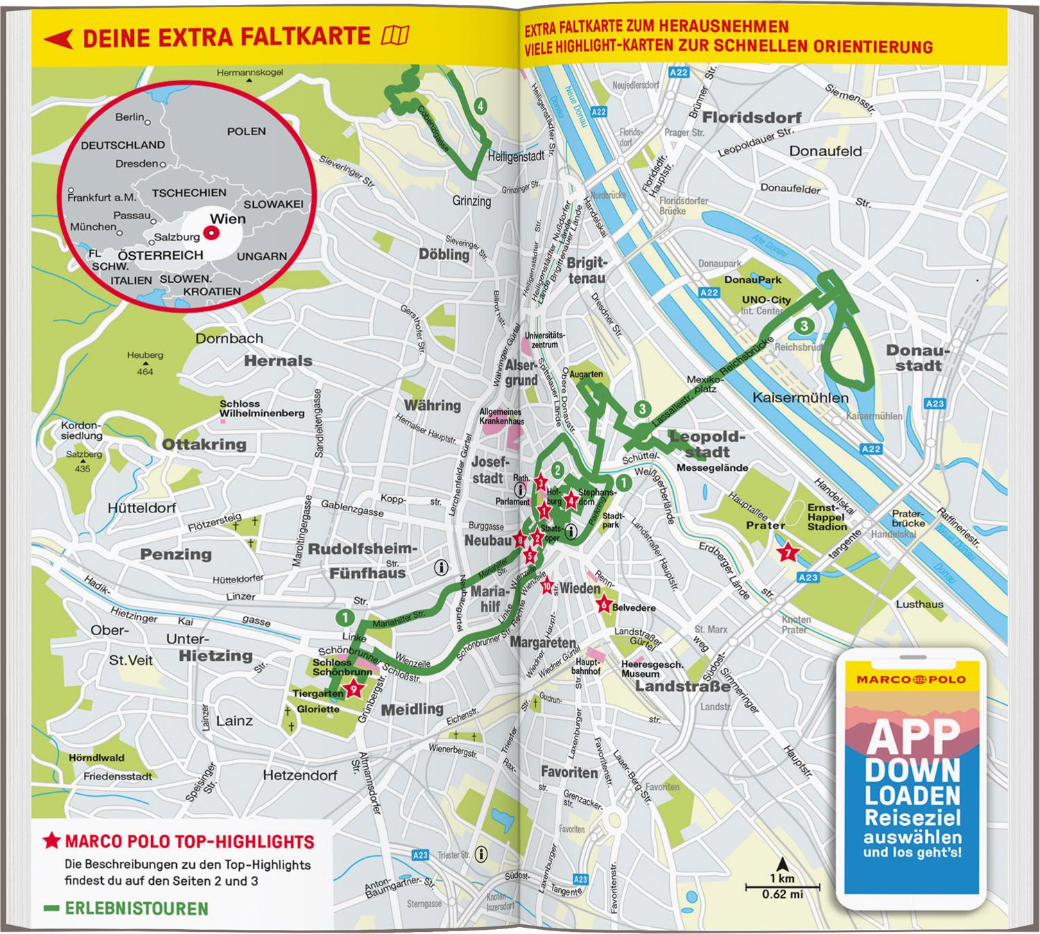 Beispielinhalt (Bild) MARCO POLO Reiseführer Wien