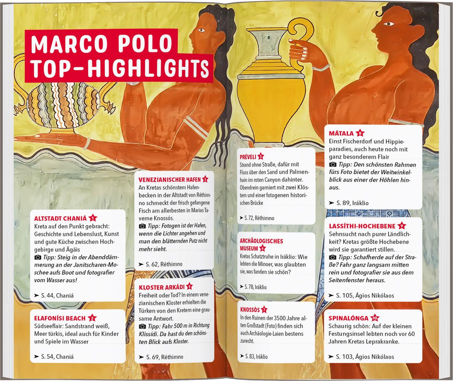 Beispielinhalt (Bild) MARCO POLO Reiseführer Kreta