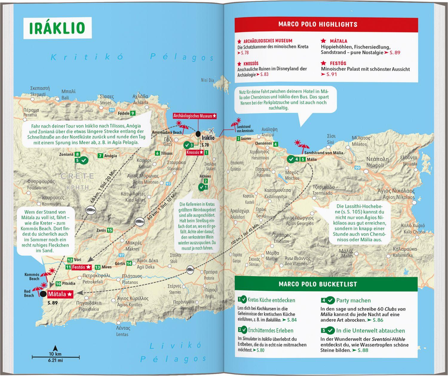 Beispielinhalt (Bild) MARCO POLO Reiseführer Kreta