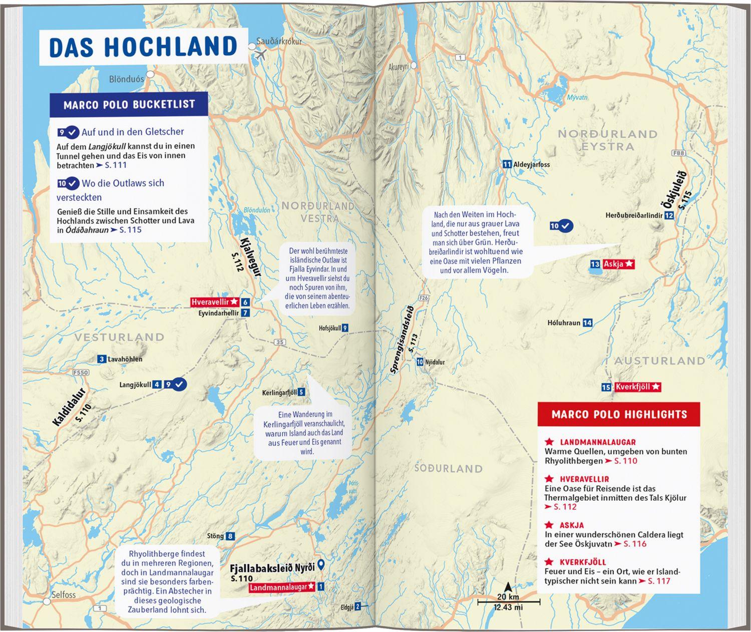 Beispielinhalt (Bild) MARCO POLO Reiseführer Island