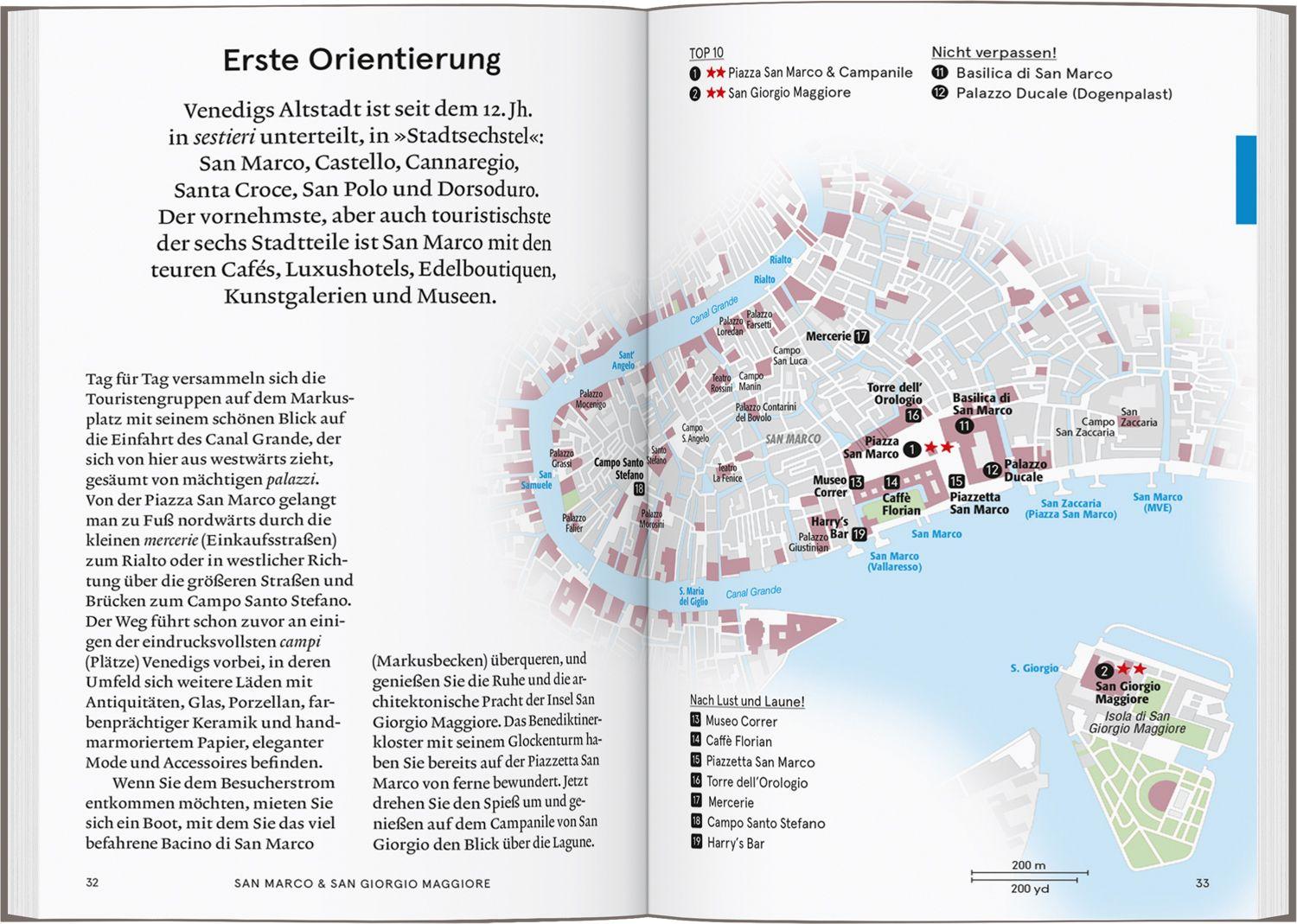 Beispielinhalt (Bild) Baedeker SMART Reiseführer Venedig