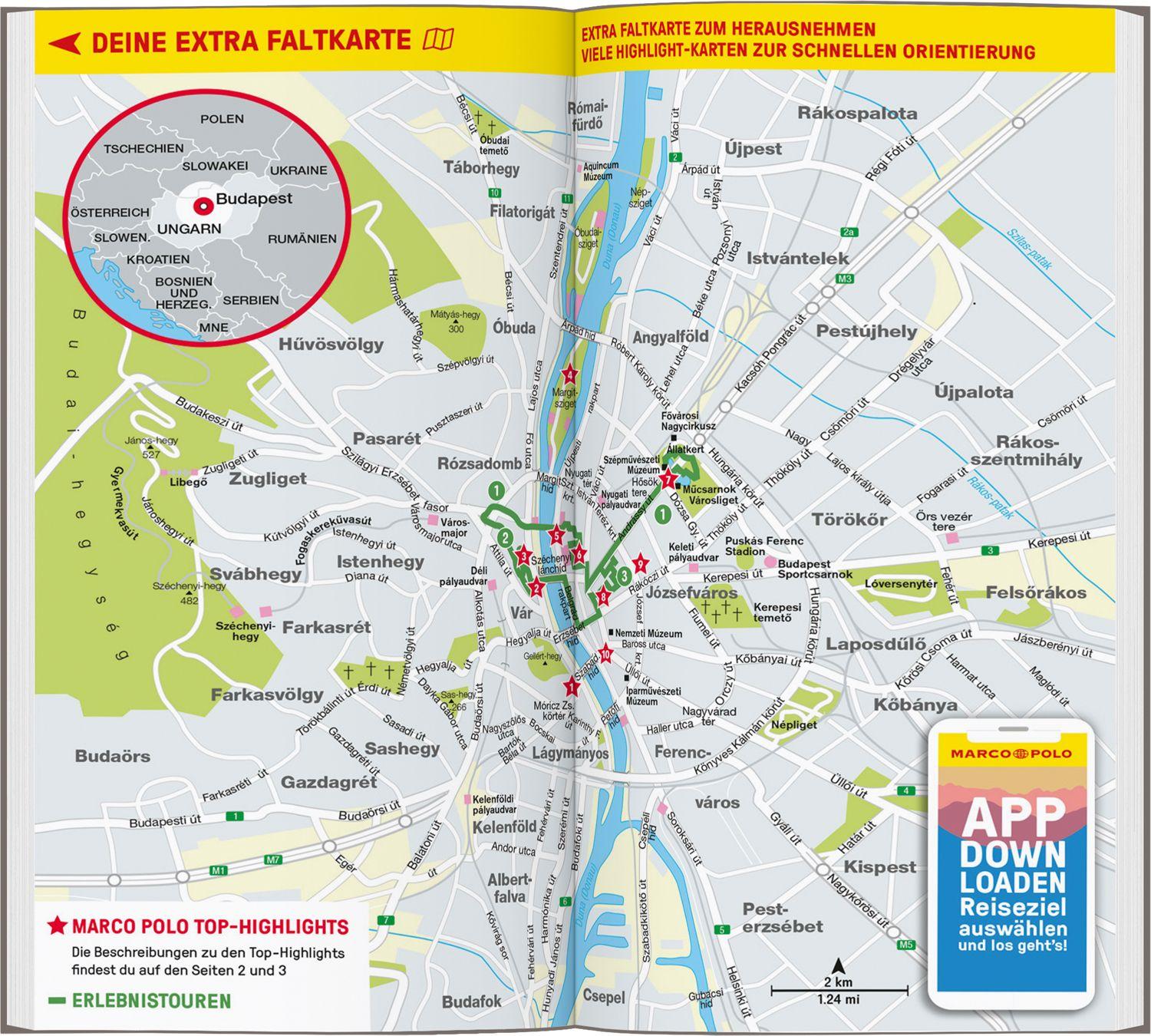 Beispielinhalt (Bild) MARCO POLO Reiseführer Budapest