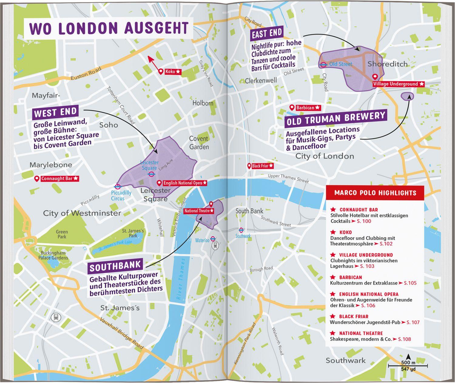 Beispielinhalt (Bild) MARCO POLO Reiseführer London