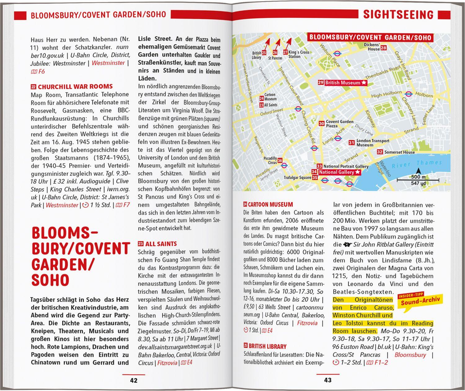 Beispielinhalt (Bild) MARCO POLO Reiseführer London