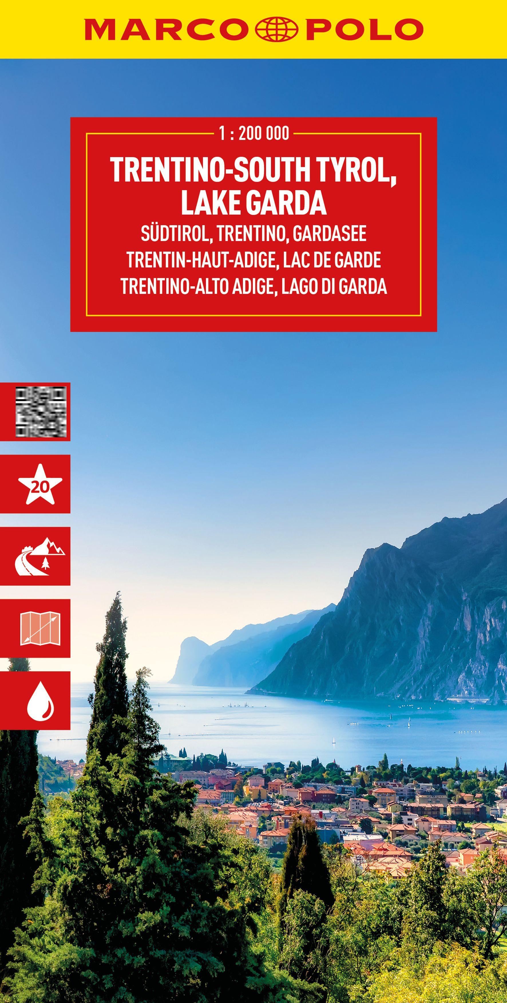Vorderes Coverbild MARCO POLO Reisekarte Italien 03 Südtirol, Trentino, Gardasee 1:200.000