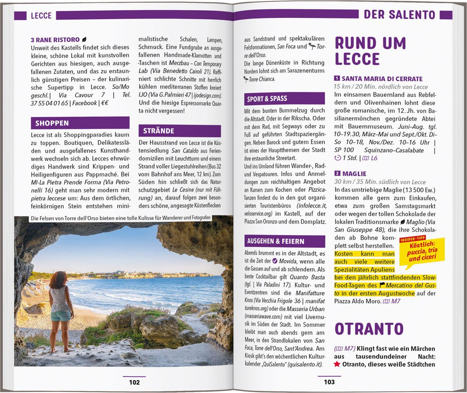 Beispielinhalt (Bild) MARCO POLO Reiseführer Apulien