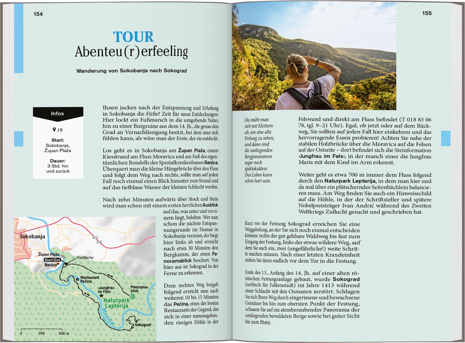 Beispielinhalt (Bild) DUMONT Reise-Taschenbuch Reiseführer Serbien