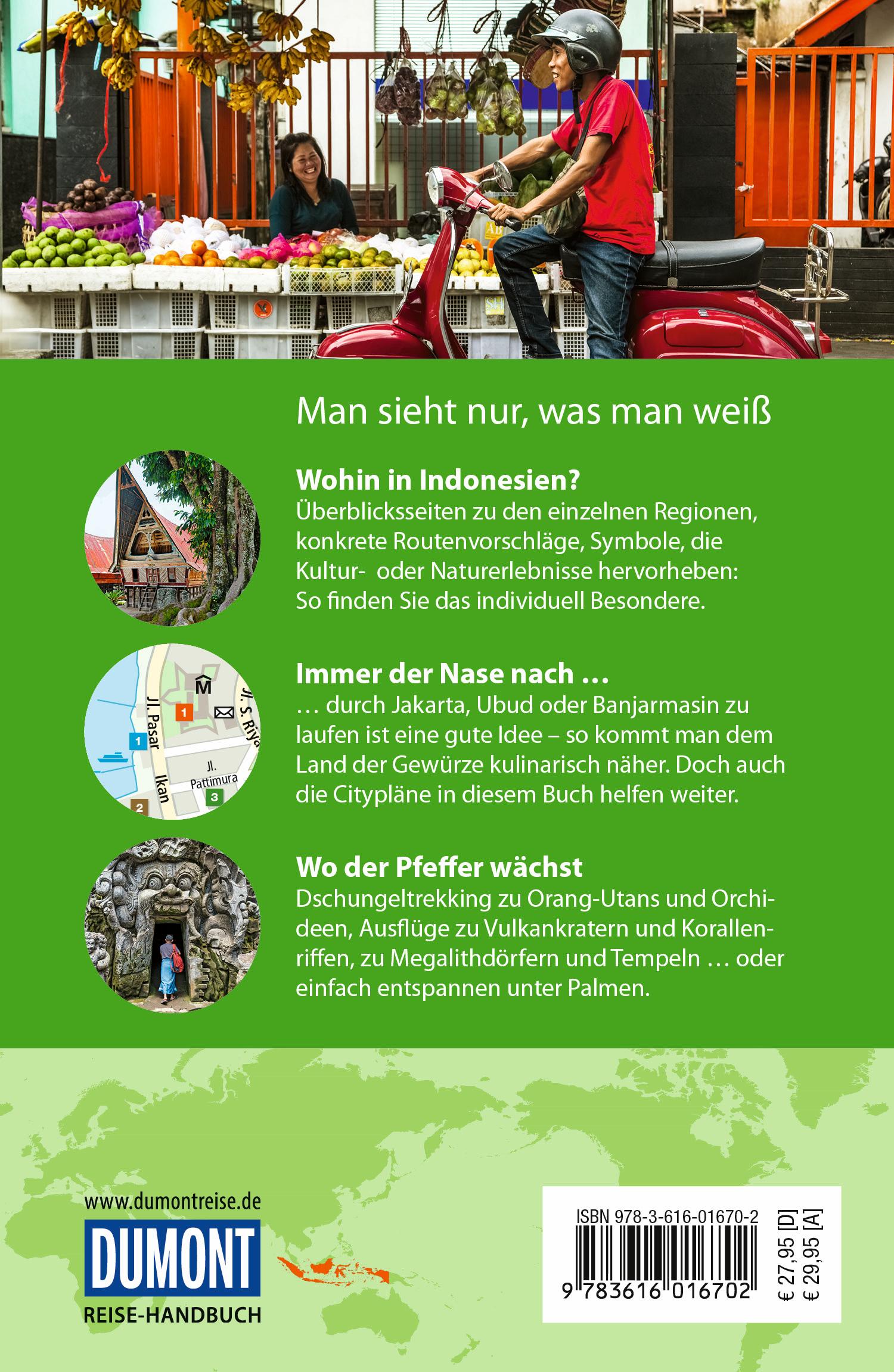 Rückseitencover DUMONT Reise-Handbuch Reiseführer Indonesien