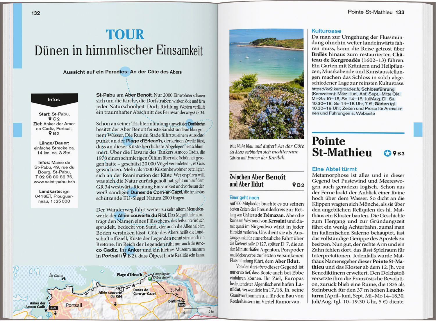 Beispielinhalt (Bild) DUMONT Reise-Taschenbuch Reiseführer Bretagne