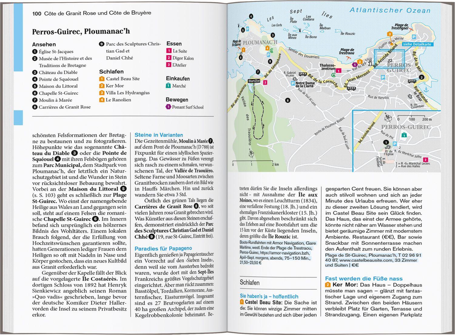 Beispielinhalt (Bild) DUMONT Reise-Taschenbuch Reiseführer Bretagne