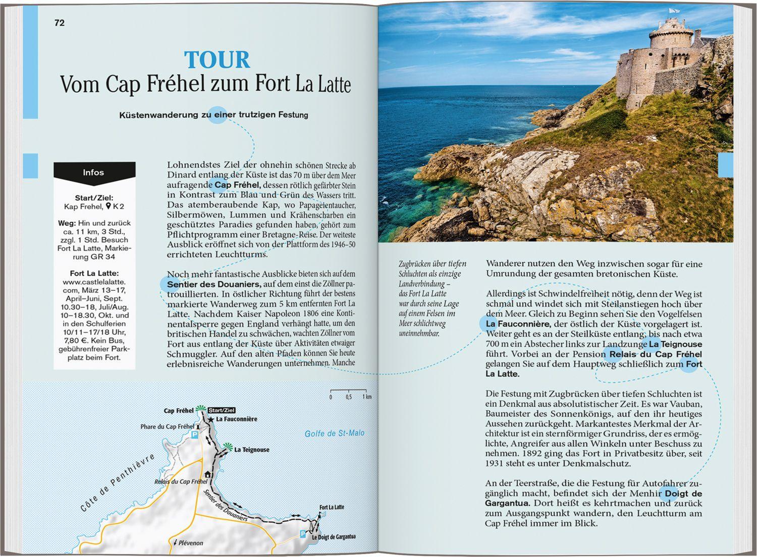 Beispielinhalt (Bild) DUMONT Reise-Taschenbuch Reiseführer Bretagne