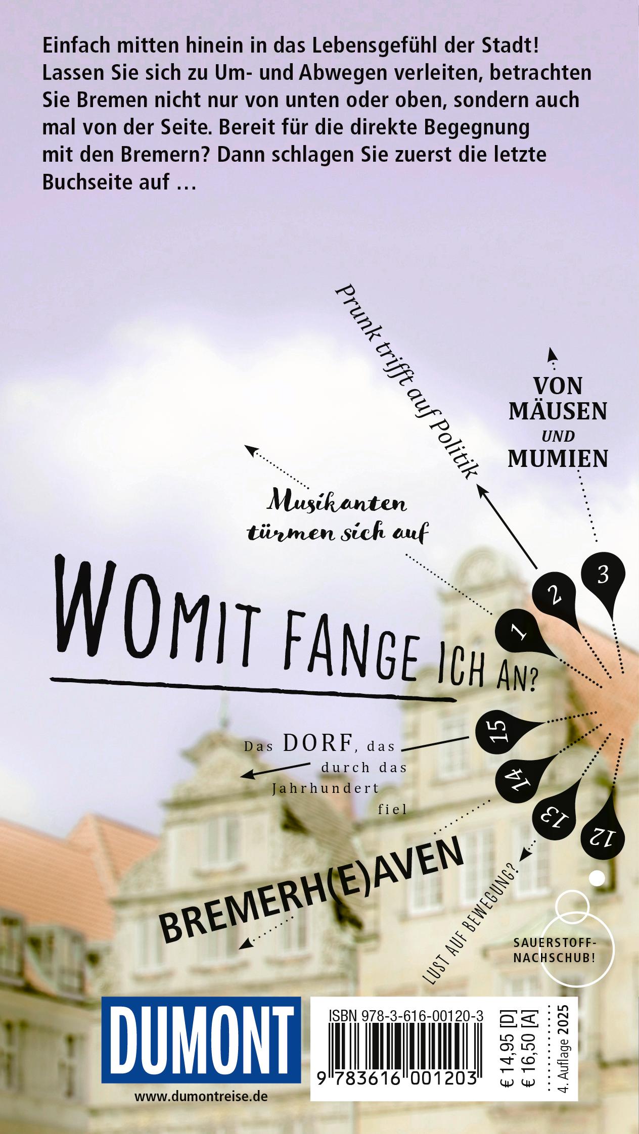 Rückseitencover DUMONT direkt Reiseführer Bremen