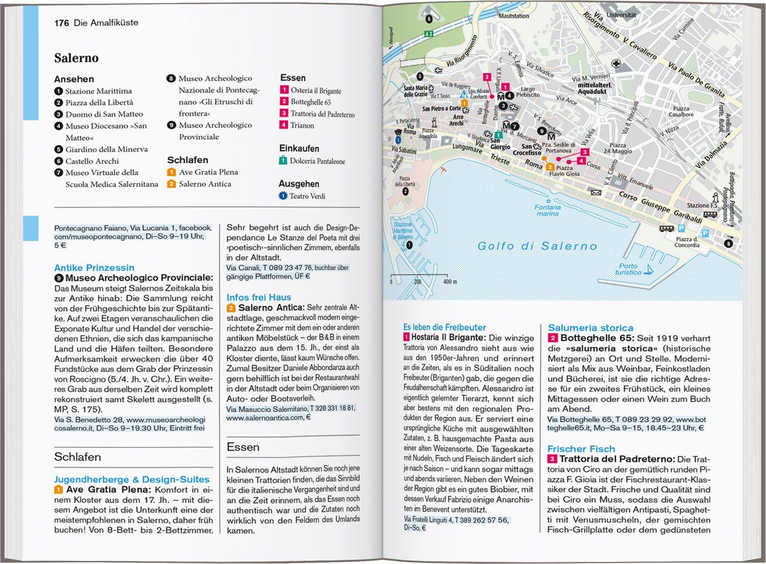Beispielinhalt (Bild) DUMONT Reise-Taschenbuch Reiseführer Neapel, Amalfiküste, Cilento