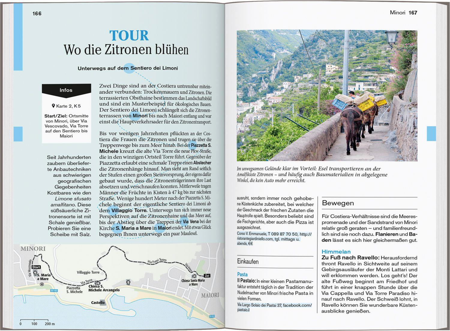 Beispielinhalt (Bild) DUMONT Reise-Taschenbuch Reiseführer Neapel, Amalfiküste, Cilento