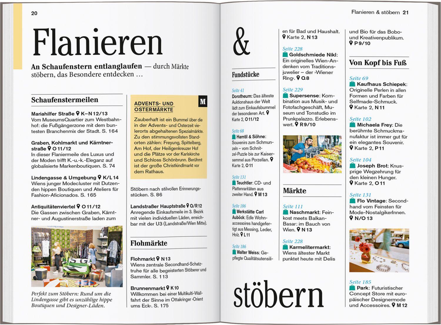 Beispielinhalt (Bild) DUMONT Reise-Taschenbuch Reiseführer Wien