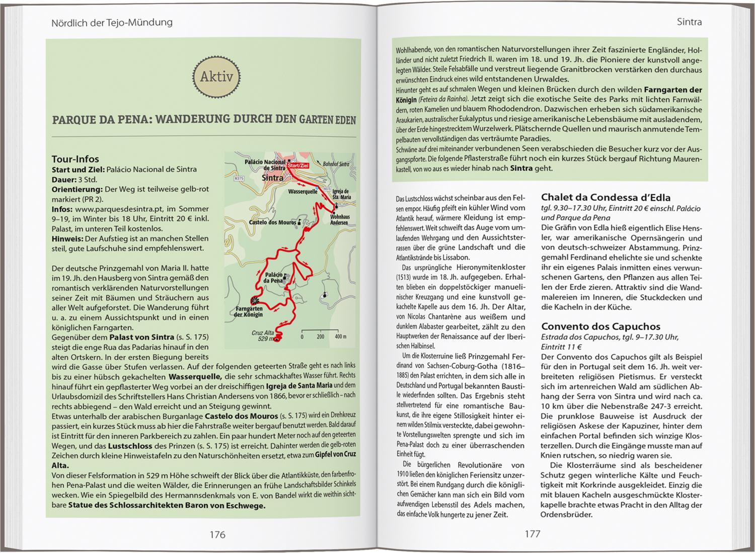 Beispielinhalt (Bild) DUMONT Reise-Handbuch Reiseführer Portugal
