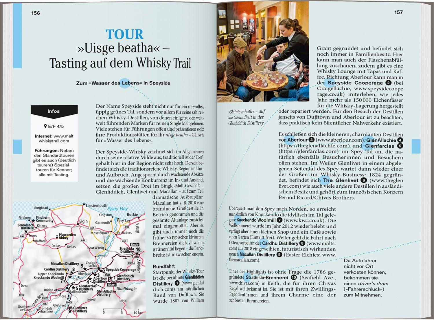 Beispielinhalt (Bild) DUMONT Reise-Taschenbuch Reiseführer Schottland