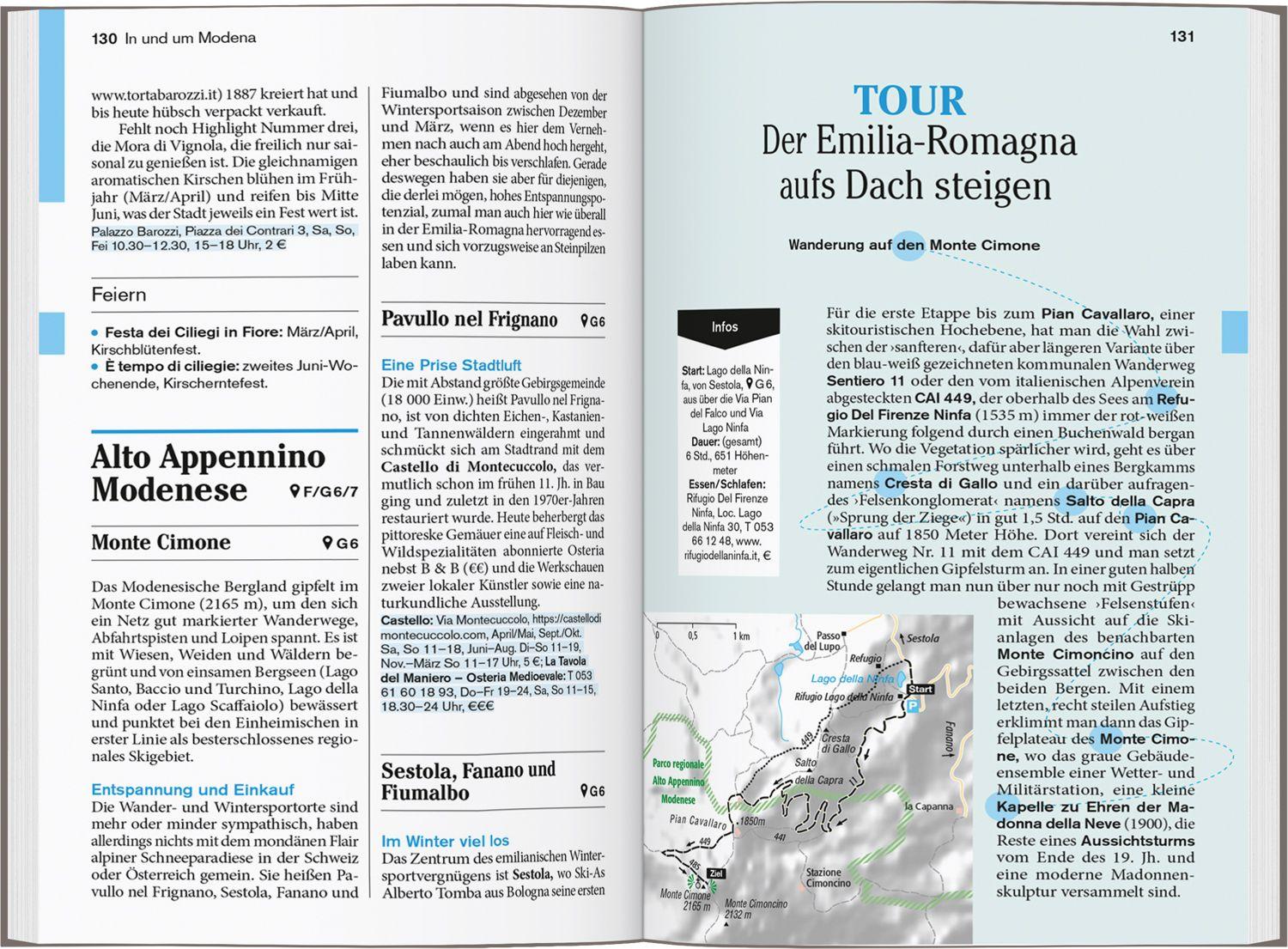 Beispielinhalt (Bild) DUMONT Reise-Taschenbuch Reiseführer Emilia-Romagna