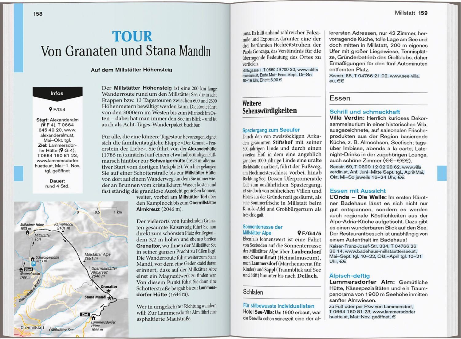 Beispielinhalt (Bild) DUMONT Reise-Taschenbuch Reiseführer Kärnten