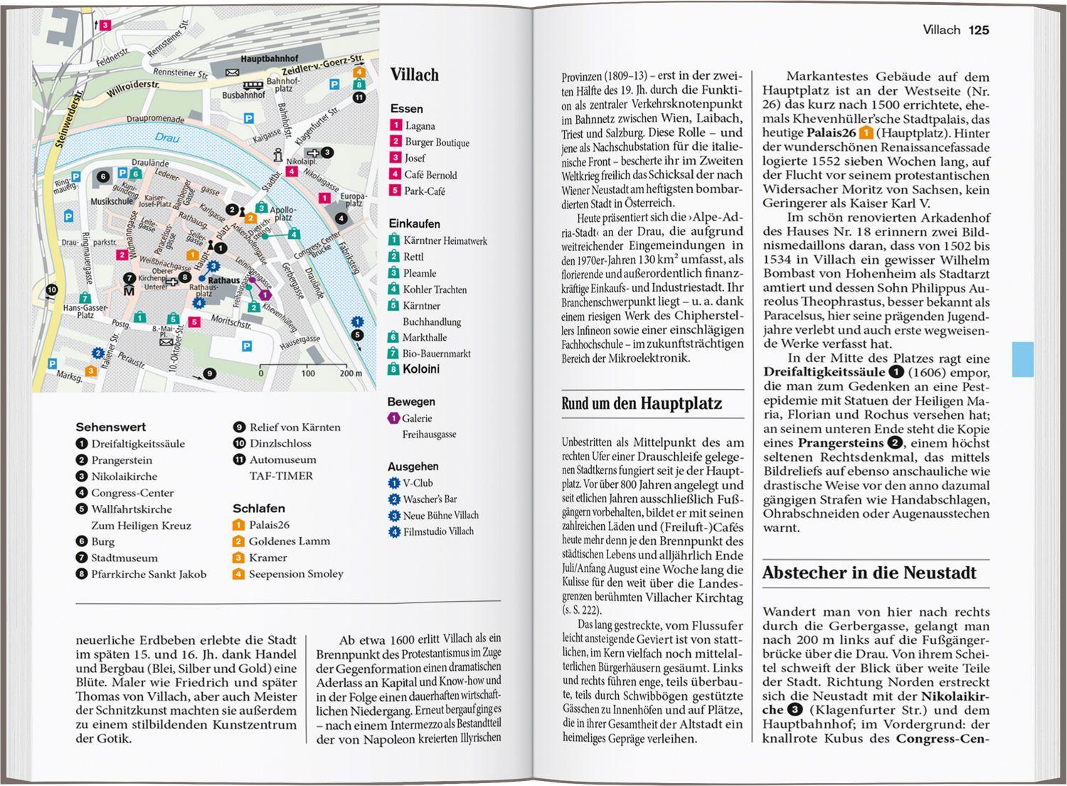 Beispielinhalt (Bild) DUMONT Reise-Taschenbuch Reiseführer Kärnten