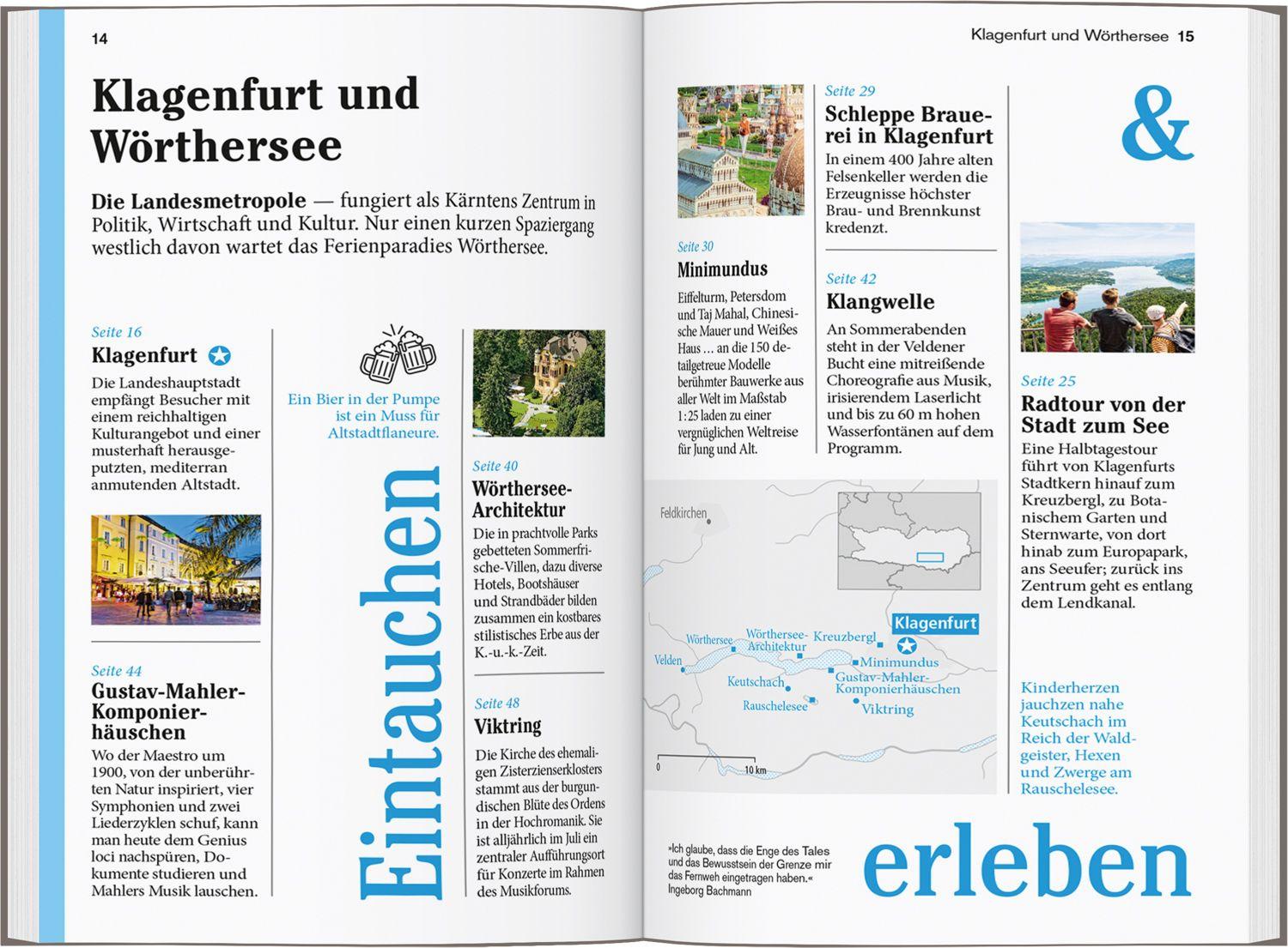 Beispielinhalt (Bild) DUMONT Reise-Taschenbuch Reiseführer Kärnten