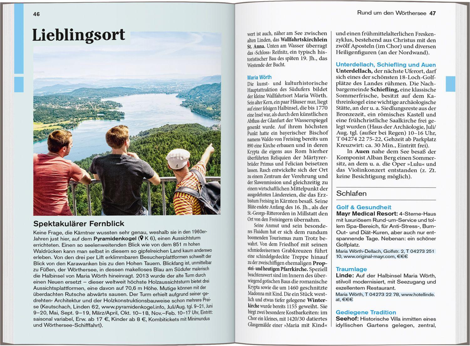 Beispielinhalt (Bild) DUMONT Reise-Taschenbuch Reiseführer Kärnten