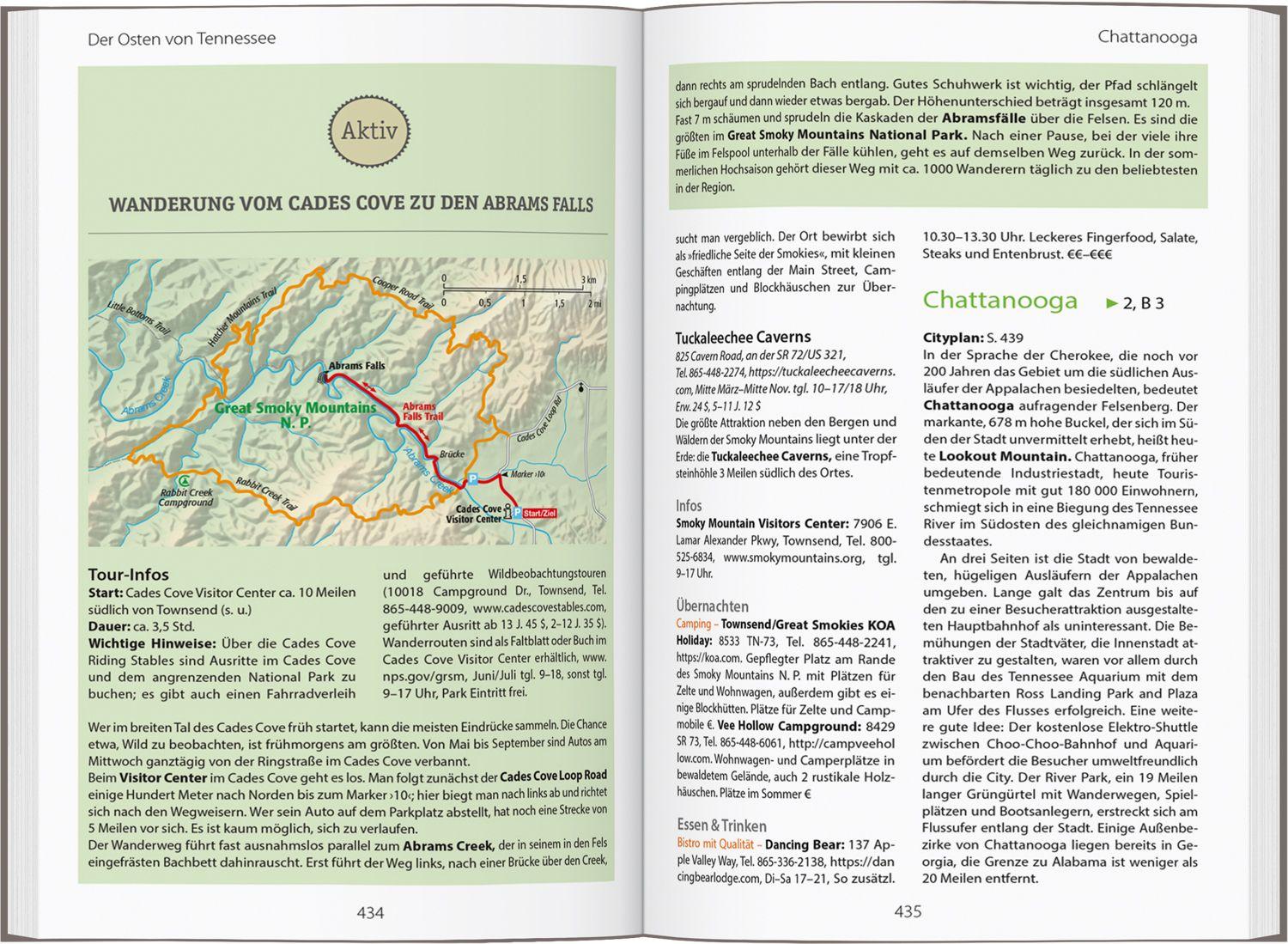 Beispielinhalt (Bild) DUMONT Reise-Handbuch Reiseführer USA, Die Südstaaten