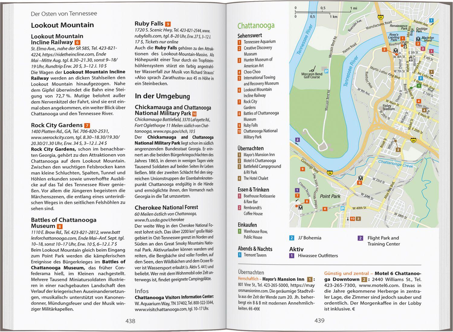Beispielinhalt (Bild) DUMONT Reise-Handbuch Reiseführer USA, Die Südstaaten