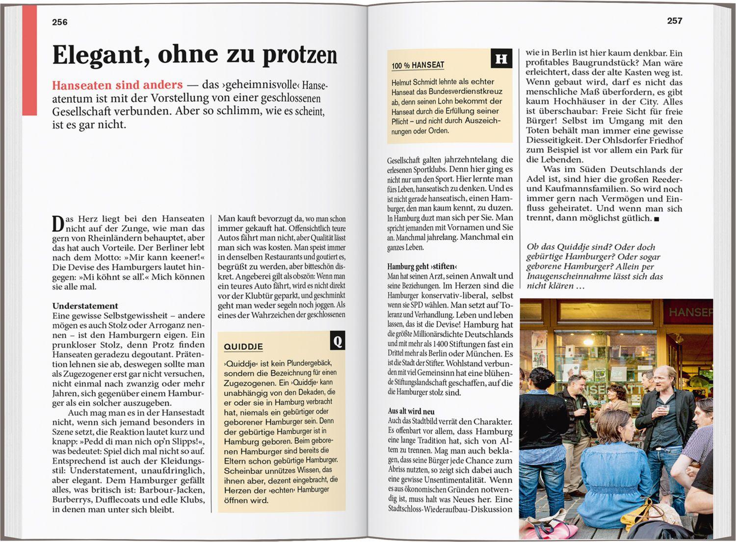 Beispielinhalt (Bild) DUMONT Reise-Taschenbuch Reiseführer Hamburg