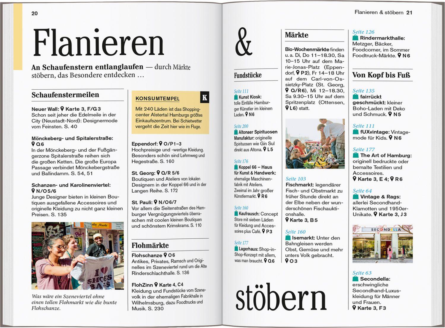 Beispielinhalt (Bild) DUMONT Reise-Taschenbuch Reiseführer Hamburg