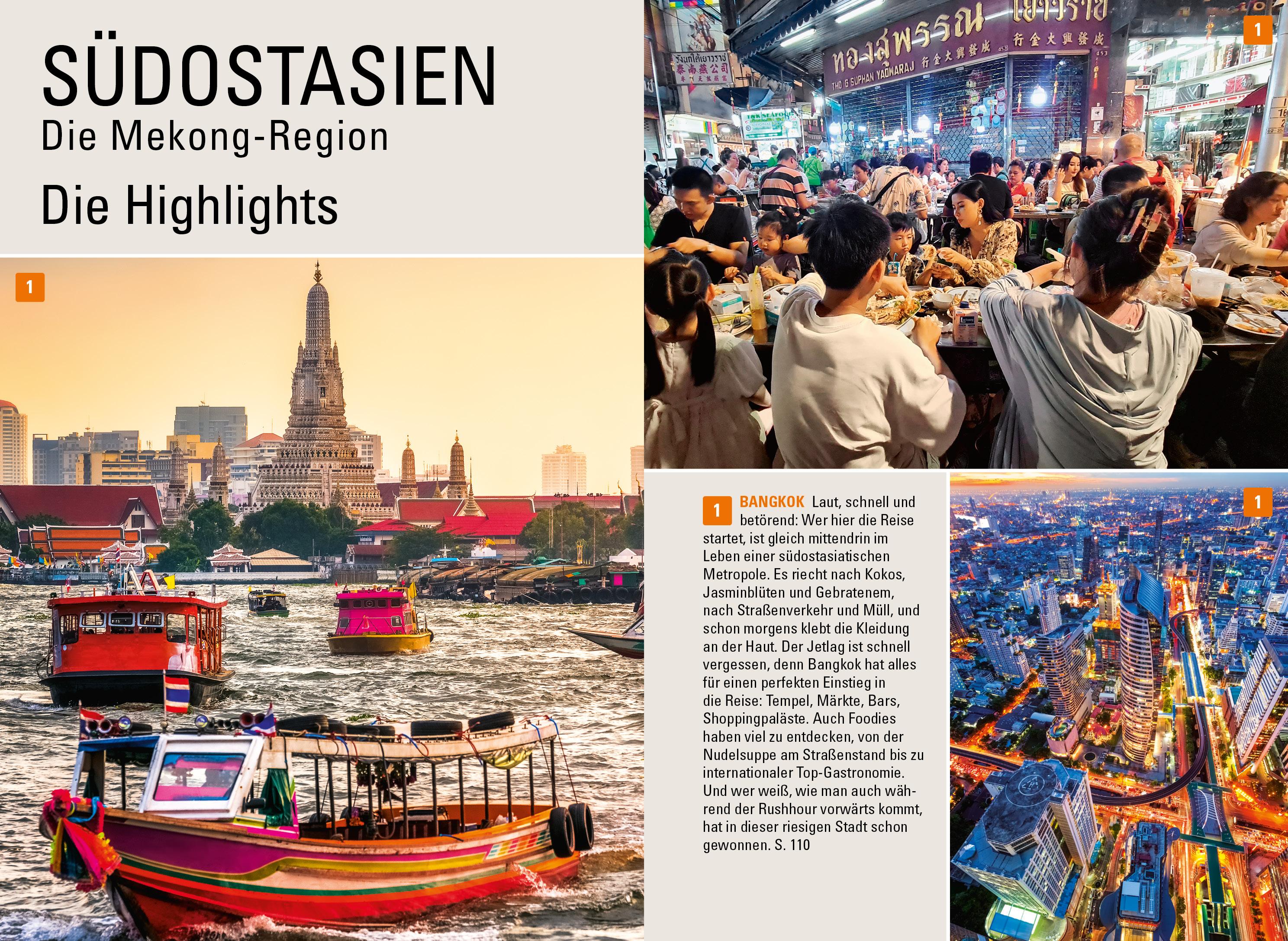 Beispielinhalt (Bild) Stefan Loose Reiseführer Südostasien, Die Mekong Region