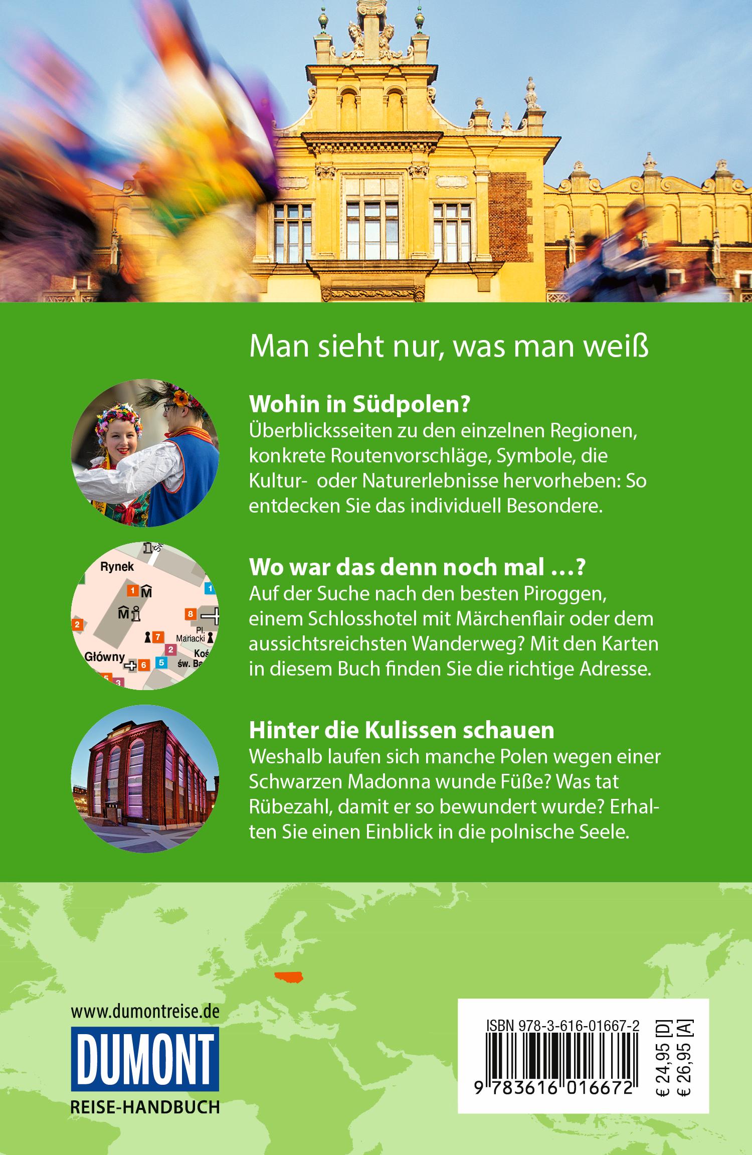 Rückseitencover DUMONT Reise-Handbuch Reiseführer Polen, Der Süden