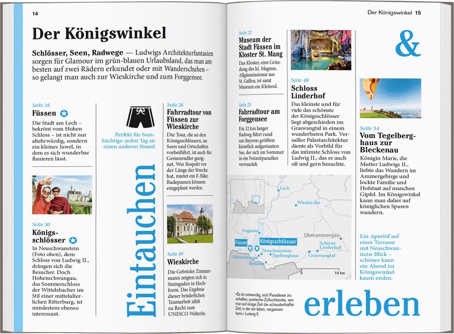 Beispielinhalt (Bild) DUMONT Reise-Taschenbuch Reiseführer Allgäu