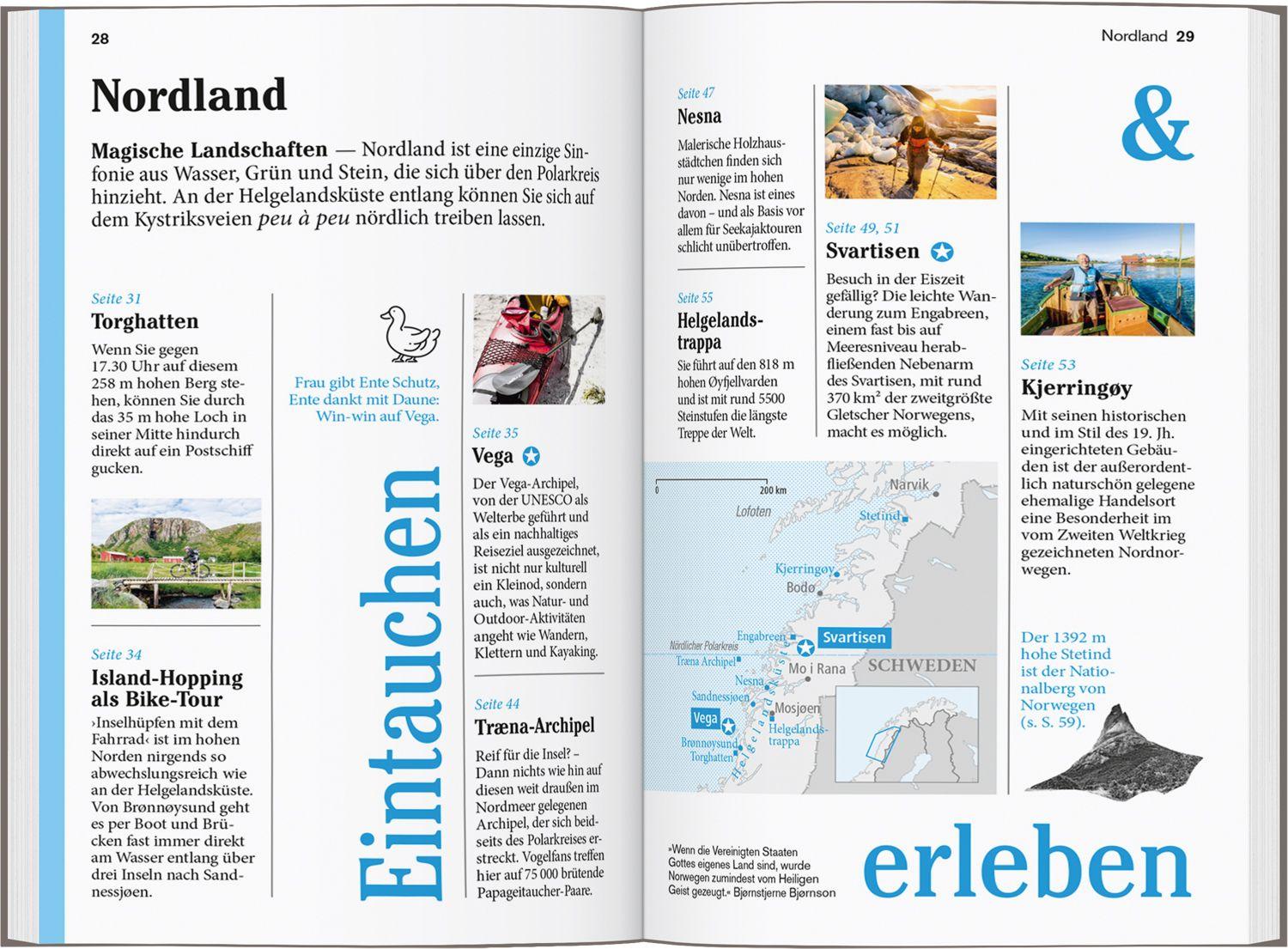 Beispielinhalt (Bild) DUMONT Reise-Taschenbuch Reiseführer Norwegen, Der Norden mit Trondheim und Lofoten